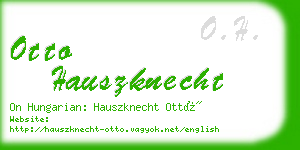 otto hauszknecht business card